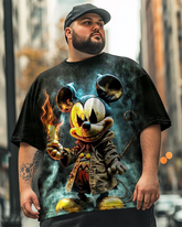 Horror Mickey T-Shirt für Herren in Übergröße